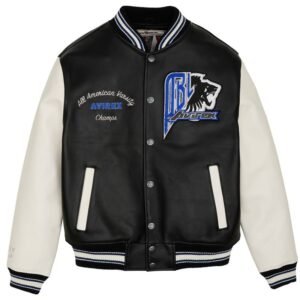 Avirex Black Lions Varsity Jacket Lions Varsity Jacket Premium Varsity Jacket Black Lions Jacket Urban Streetwear Lion Jacket