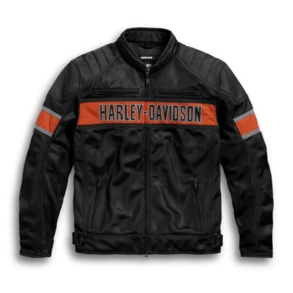 HARLEY MEN'S TRENTON MESH RIDING JACKET TALL