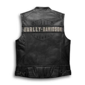 HARLEY MEN'S PASSING LINK LEATHER VEST