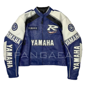 YAMAHA MOTOR CYCLE JACKET IN DARK BLUE