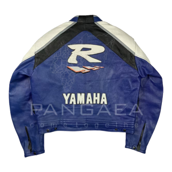 YAMAHA MOTOR CYCLE JACKET IN DARK BLUE