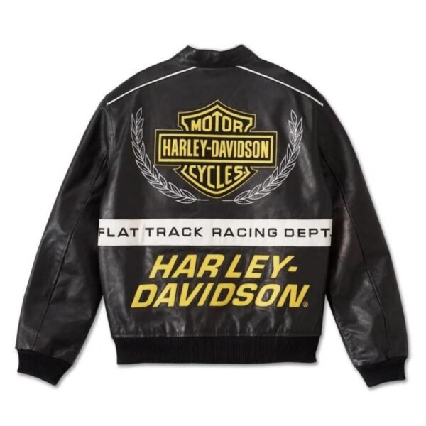 HARLEY MEN'S START YOUR ENGINES LEATHER RACING JACKET