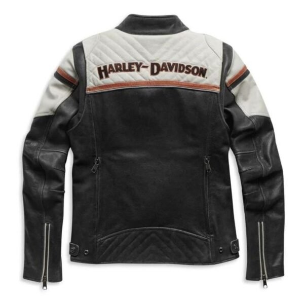 HARLEY WOMEN'S HD TRIPLE VENT MISS ENTHUSIAST II LEATHER RIDING JACKET