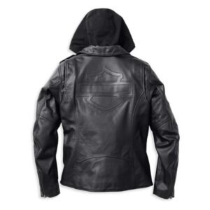 HARLEY WOMEN'S POTOMAC 3 IN 1 LEATHER RIDING JACKET