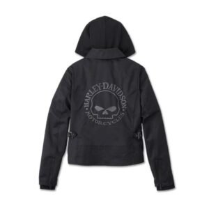 HARLEY WOMEN'S WILLIE G SKULL 3 IN 1 JACKET