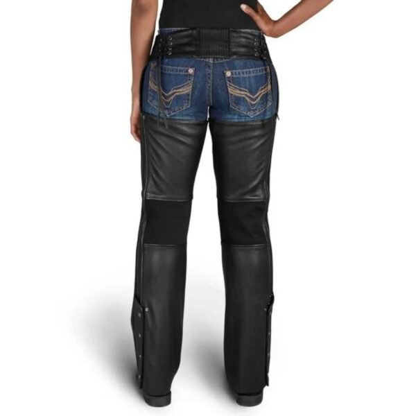 HARLEY WOMEN'S DELUXE II LEATHER CHAP TALL