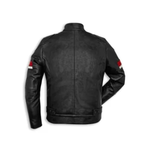 DUCATI LEATHER JACKET DUCATI URBAN STRIPES