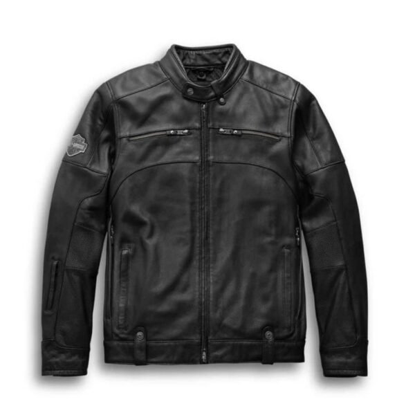 "Discover the versatile Harley Men's Swingarm 3-in-1 Leather Jacket: style meets functionality with detachable layers for all-season wear. Shop now!"