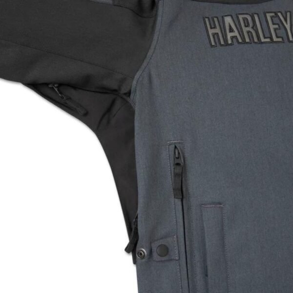 HARLEY MEN'S WILLIE G SKULL GRAPHIC TRIPLE VENT SYSTEM 2.0 TEXTILE RIDING JACKET