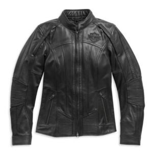 HARLEY WOMEN'S WILLIE G AURORAL II 3 IN 1 LEATHER RIDING JACKET