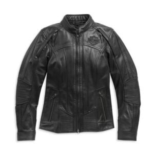 HARLEY WOMEN'S WILLIE G AURORAL II 3 IN 1 LEATHER RIDING JACKET