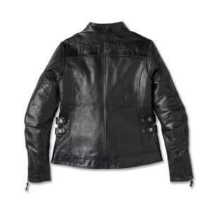 HARLEY WOMEN'S HD FLEX LAYRING SYSTEM CAFE RACER LEATHER RIDING JACKET OUTER LAYER