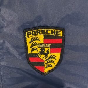 FERRARI VINTAGE 80S PORSCHE STUTTGRT REVERSIBLE JACKET MOTORSPORT STREETWEAR CASUAL OUTFITS FASHION OUTERWEAR WINDBREAKER BOMDER MEDIUM