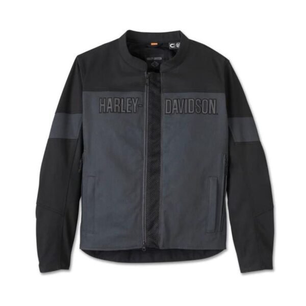 HARLEY MEN'S WILLIE G SKULL GRAPHIC TRIPLE VENT SYSTEM 2.0 TEXTILE RIDING JACKET
