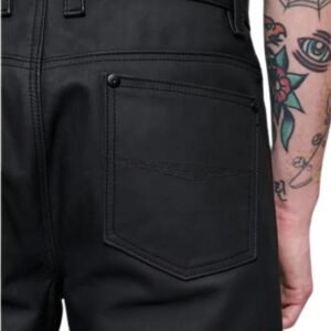 HARLEY MEN'S BAR SHIELD LEATHER JEAN