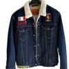 FERRARI SKT1 LEVIS MEN'S TYPE 3 SHERPA TRUCKER DENIM JACKET LEVI'S X FERRARI #TAILORSHOP LEVI STK1