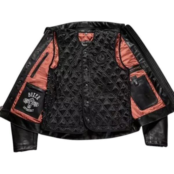 BMW MOTORCYCLE JACKET LEATHER PUREBOXER MEN