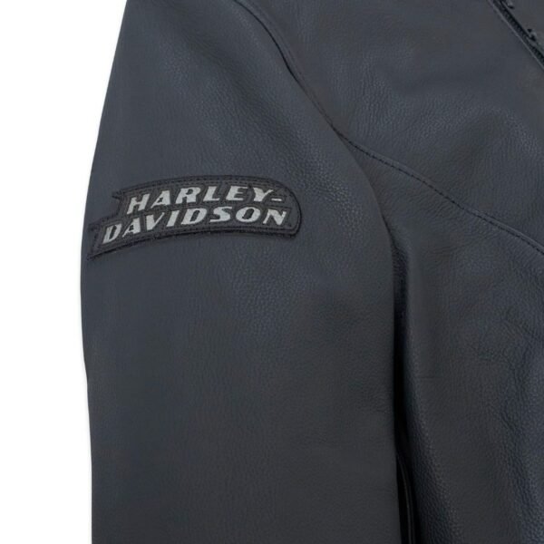 HARLEY WOMEN'S PARADIGM TRIPLE VENT SYSTEM 2.0 LEATHER RIDING JACKET BLACK BEAUTY