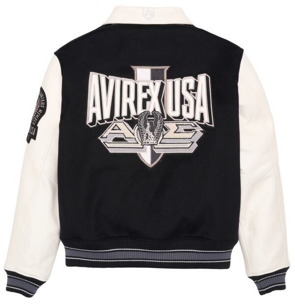 AVIREX OMEGA WOOL LEATHER JACKET