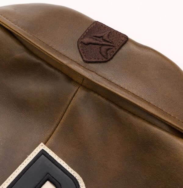 AVIREX LIMITED EDITION PEWTER METALLIC ICON JACKET IN VINTAGE BROWN