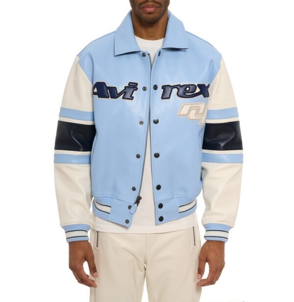 AVIREX AVIREX THE LEGEND JACKET IN CAROLINA BLUE