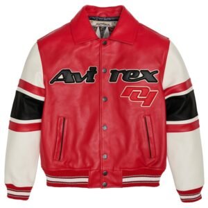 AVIREX AVIREX THE LEGEND JACKET IN SALVAGE RED