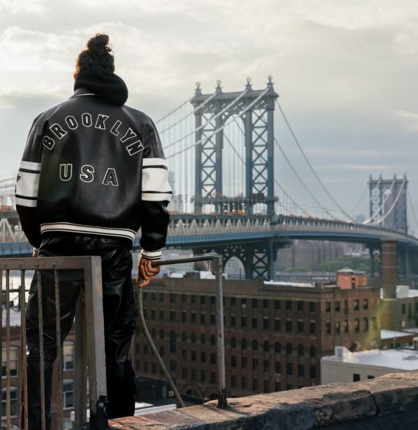 AVIREX LIMITED EDITION CITY SERIES BROOKLYN JACKET IN BLACK