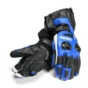 LEATHER RACING GLOVES Blue