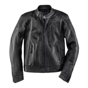 MOTORCYCLE JACKE BLACK LEATHER MAN BMW