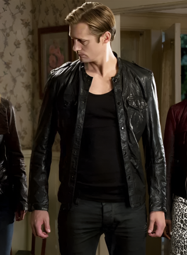 BETTER ALEXANDER SKARSGARD TRUE BLOOD LEATHER JACKET