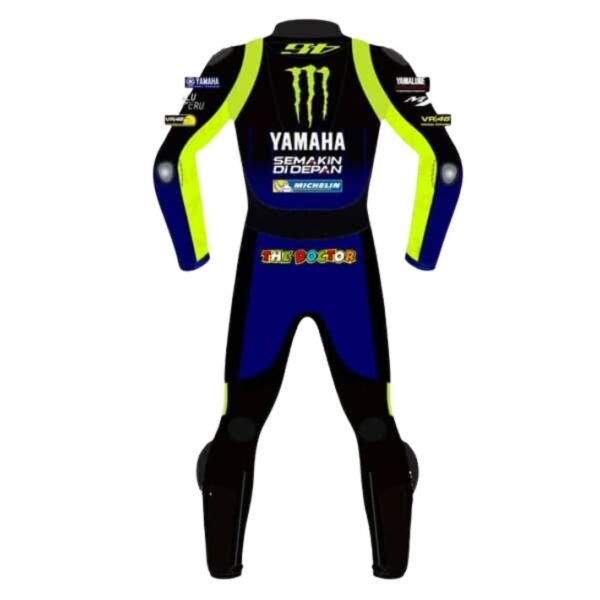 MOTOGP VR46 YAMAHA MONSTER ENERGY ROSSI REPLICA BIKER RACE LEATHER