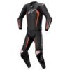 ALPINESTARS MISSILE V2 2PIECE LEATHER SUIT BLACK RED FLUO