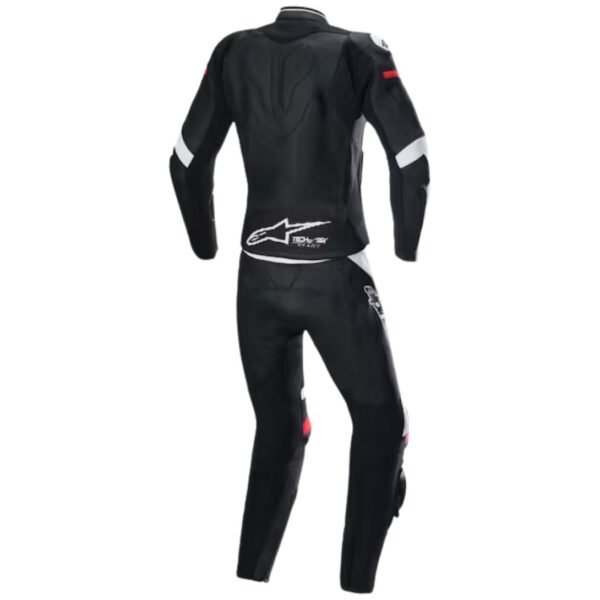 ALPINESTARS STELLA GP PLUS 2 PIECE LEATHER SUIT BLACK WHITE BRIGHT RED