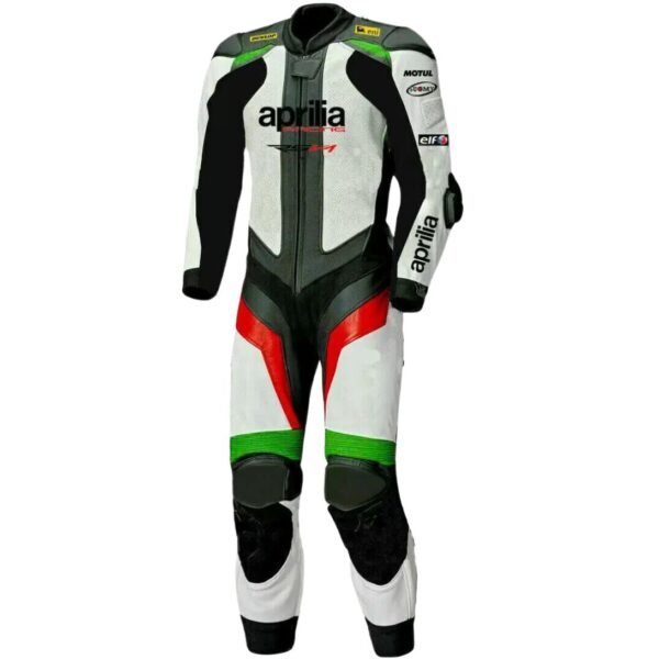 APRILIA RSV4 MOTORCYCLE RACING LEATHER SUIT