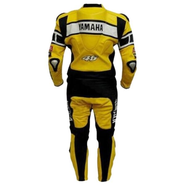 YAMAHA YELLOW MOTORCYCLE LEATHER SUIT