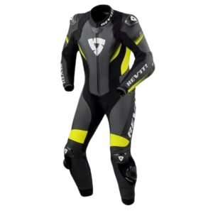 REVIT CONTROL 1PC MOTOGP SUIT IN BLACK NEON YELLOW