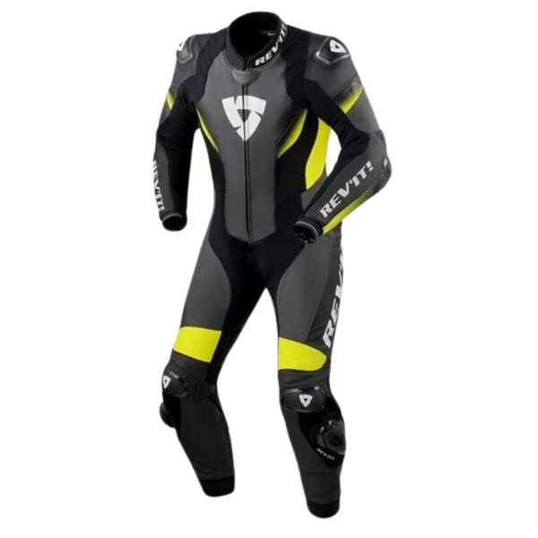 REVIT CONTROL 1PC MOTOGP SUIT IN BLACK NEON YELLOW