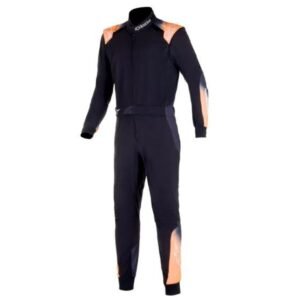 ALPINESTARS KMX 5 V2 KART SUIT IN BLACK, WHITE AND FLURO ORANGE