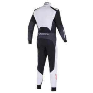 ALPINESTARS KMX 5 V2 KART SUIT IN WHITE, BLACK AND BRIGHT RED