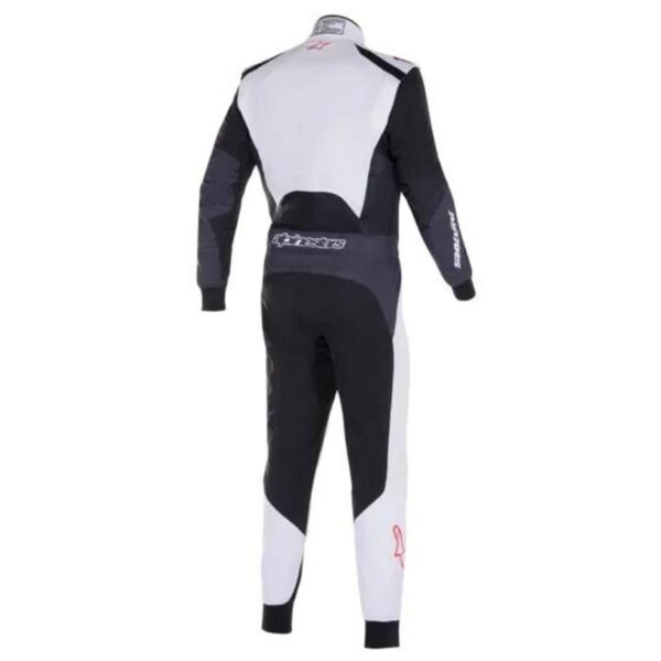 ALPINESTARS KMX 5 V2 KART SUIT IN WHITE, BLACK AND BRIGHT RED