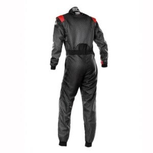 OMP KS 3 ART KART SUIT IN BLACK AND RED