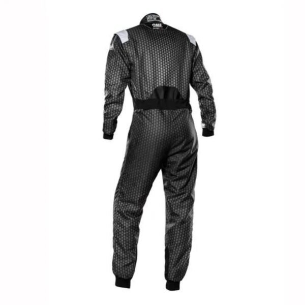 OMP KS 3 ART KART SUIT IN BLACK AND SILVER