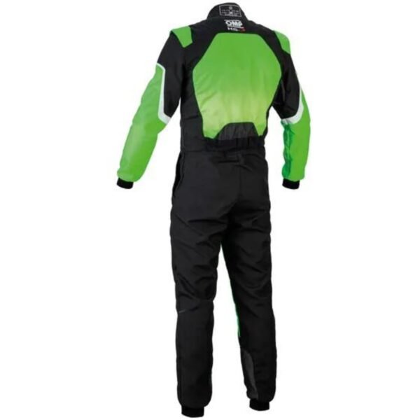 OMP KS 3 KART SUIT IN FLURO GREEN AND BLACK