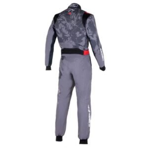 ALPINESTARS KMX 9 V2 GRAPH 5 KART RACING SUIT IN BLACK AND GREY