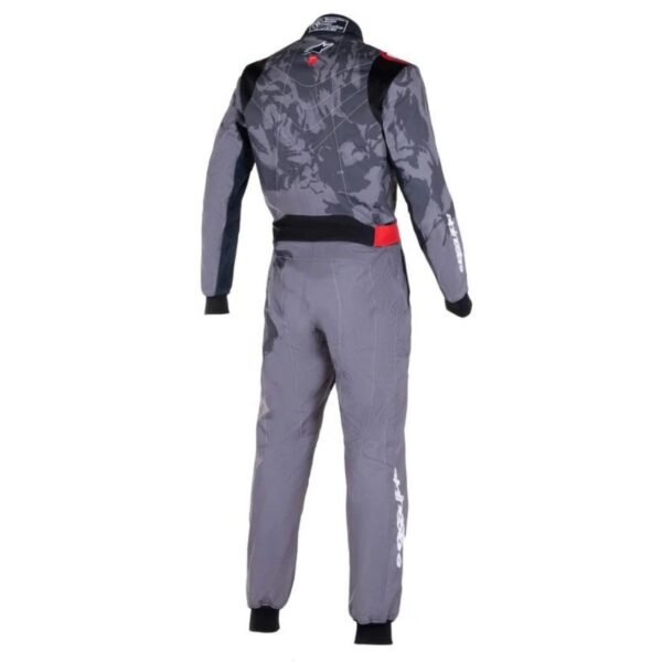 ALPINESTARS KMX 9 V2 GRAPH 5 KART RACING SUIT IN BLACK AND GREY