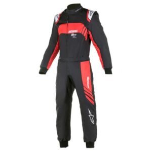 ALPINESTARS KMX 9 V2 S GRAPH 3 KART RACING SUIT IN BLACK AND ORANGE