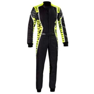 SPARCO X LIGHT K KART RACING SUIT IN BLACK AND YELLOW