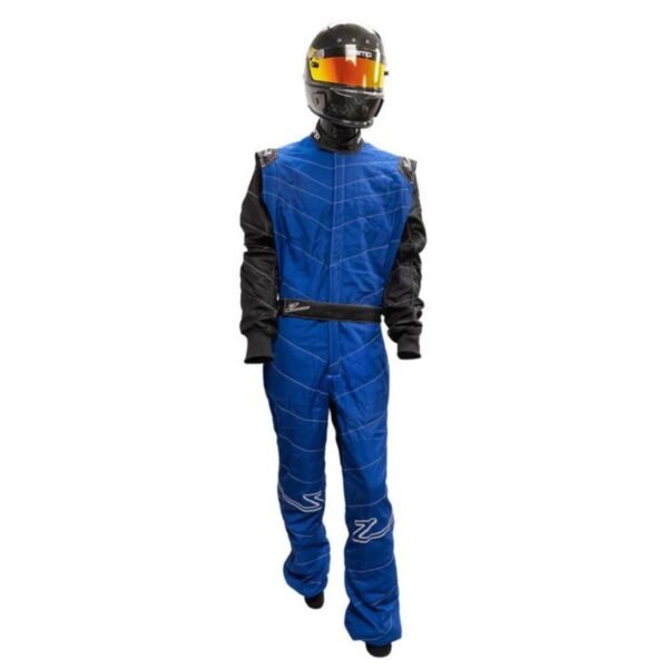 ZR 50F RACE SUIT IN BLUE AND BLACK