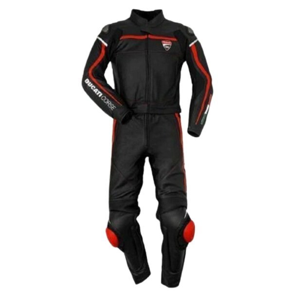 DUCATI BLACK MOTORBIKE LEATHER SUIT