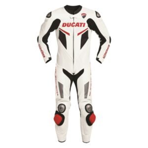 DUCATI WHITE LEATHER RACE SUIT